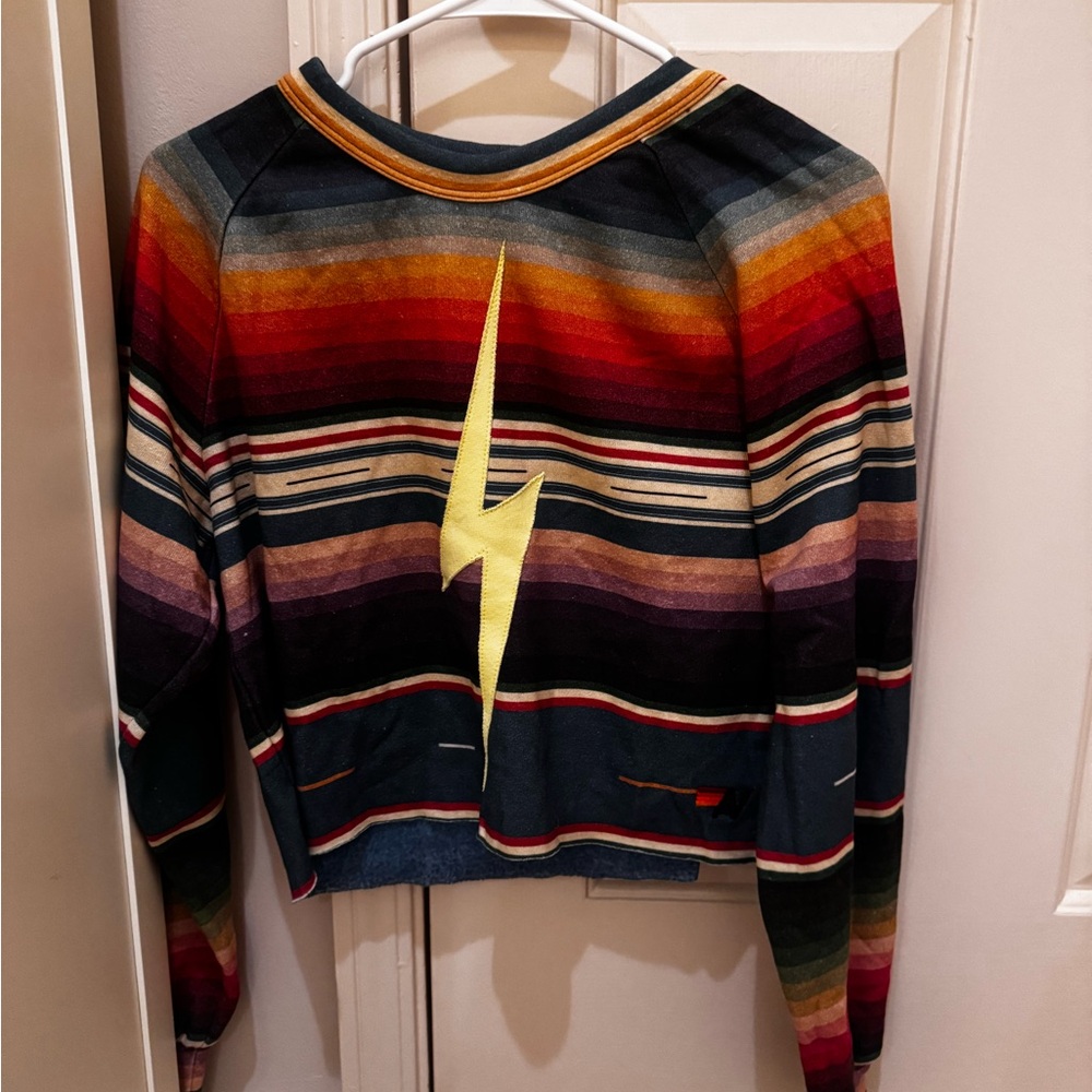 Aviator Nation Multicolor Striped Sweater